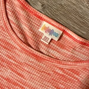 LuLaRoe Coral Textured Julia Dress